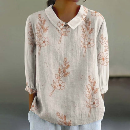 Chemise ample décontractée avec imprimé graffiti